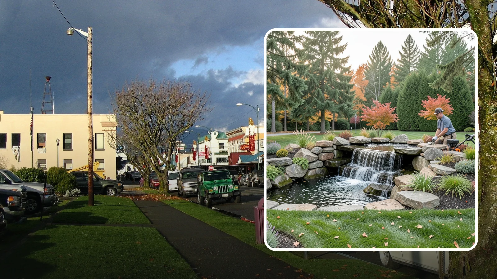 Pondless Waterfall in Arlington, Snohomish County, WA - Disappearing waterfalls that deliver the sound and beauty of moving water with no open pond to maintain.