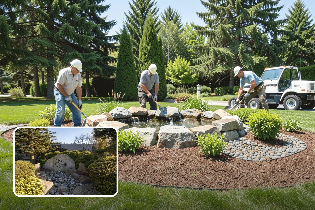 Pondless Waterfall in Clyde Hill, King County, WA - Beauty and sound, no open pond
