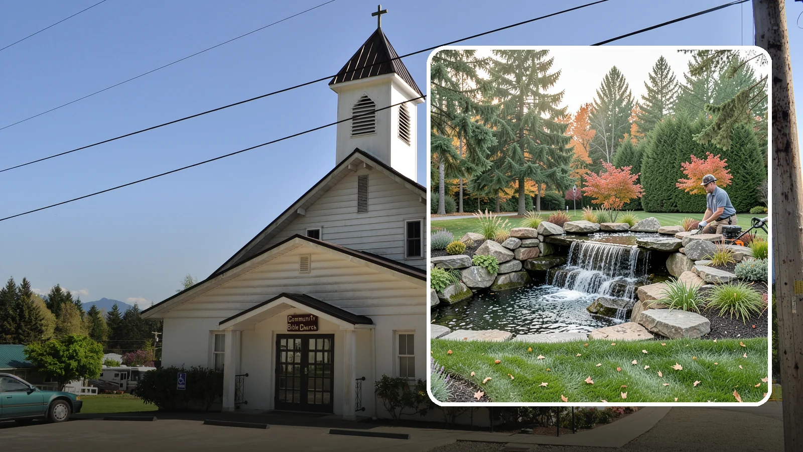 Pondless Waterfall in Concrete, Skagit County, WA - Disappearing waterfalls that deliver the sound and beauty of moving water with no open pond to maintain.