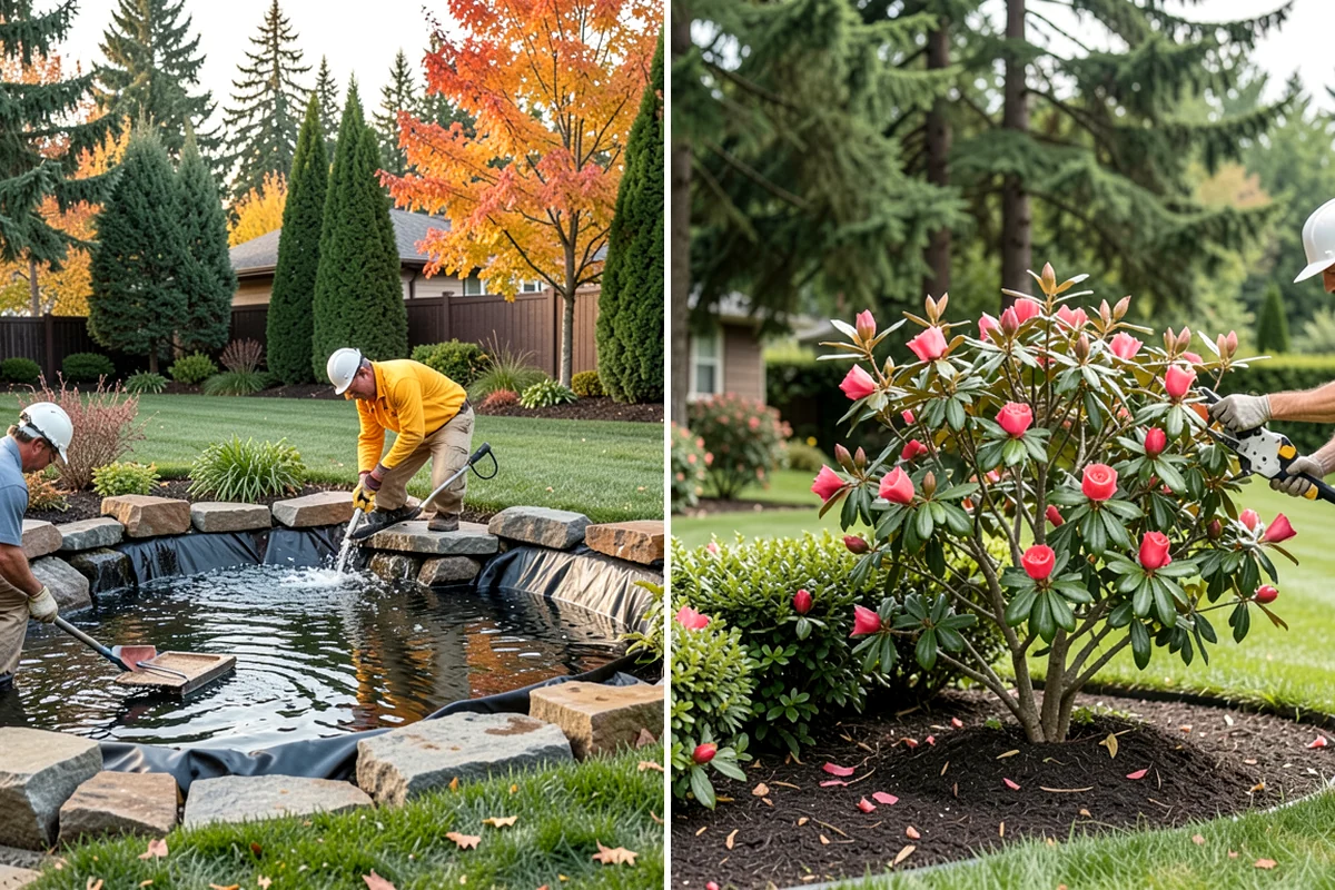 Pondless Waterfall in Enumclaw, King County, WA - Design the waterfall and stream path