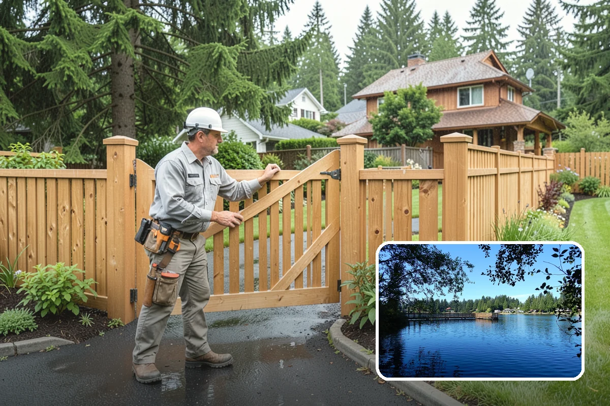 Pondless Waterfall in Federal Way, King County, WA - Beauty and sound, no open pond