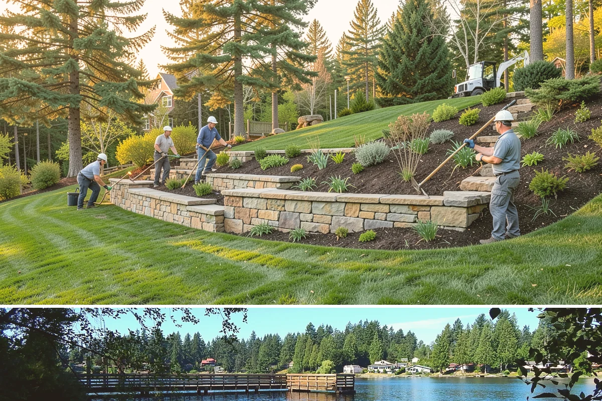 Pondless Waterfall in Federal Way, King County, WA - Best built spring through fall.