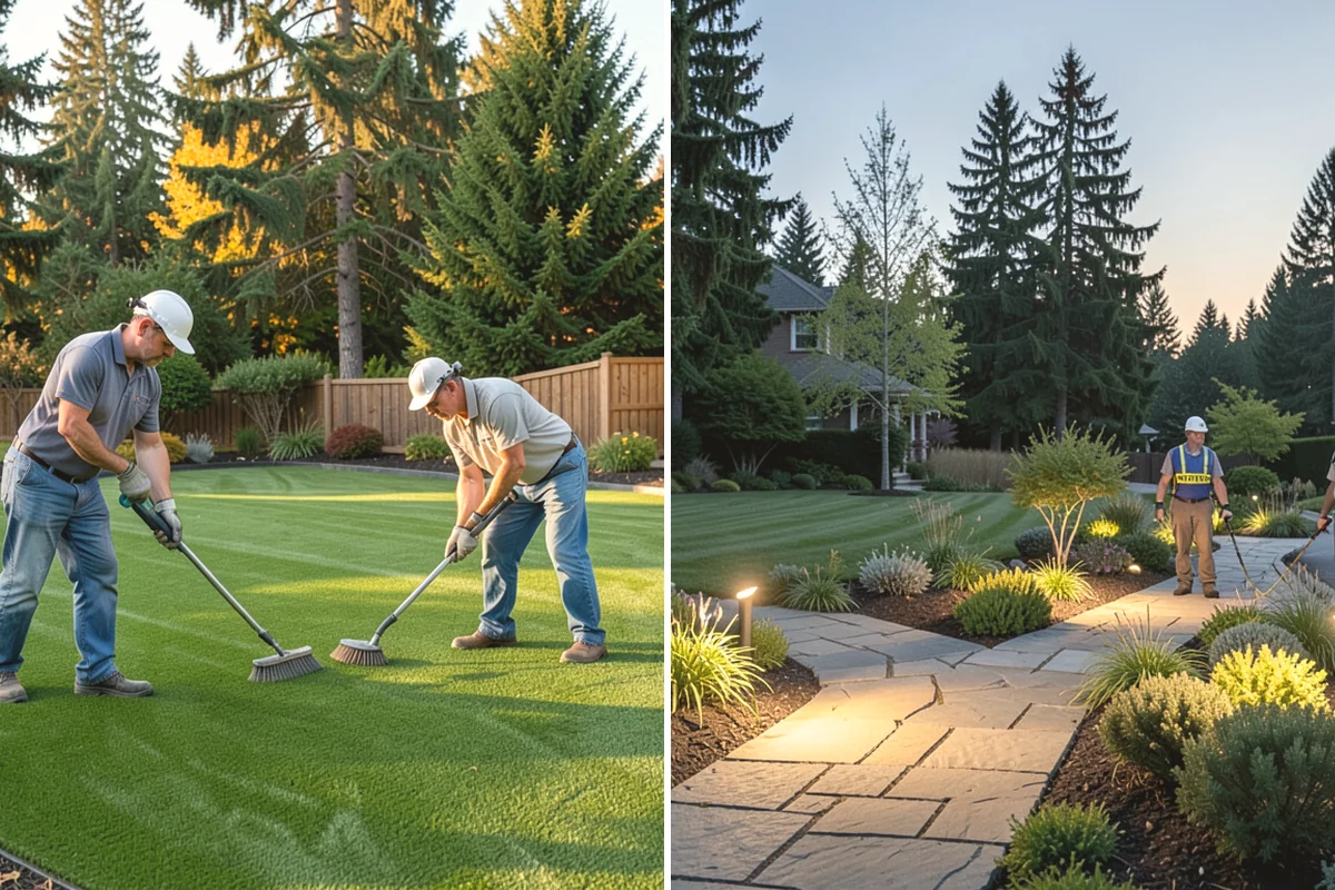 Pondless Waterfall in Lake Stevens, Snohomish County, WA - Design the waterfall and stream path