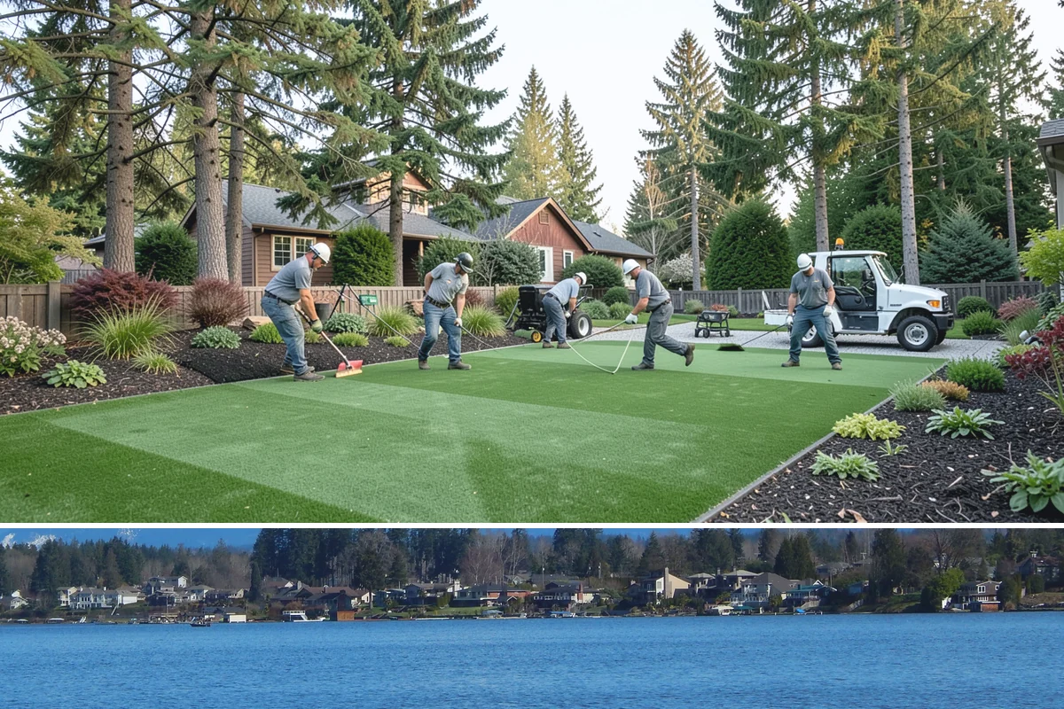 Pondless Waterfall in Lake Stevens, Snohomish County, WA - Best built spring through fall.