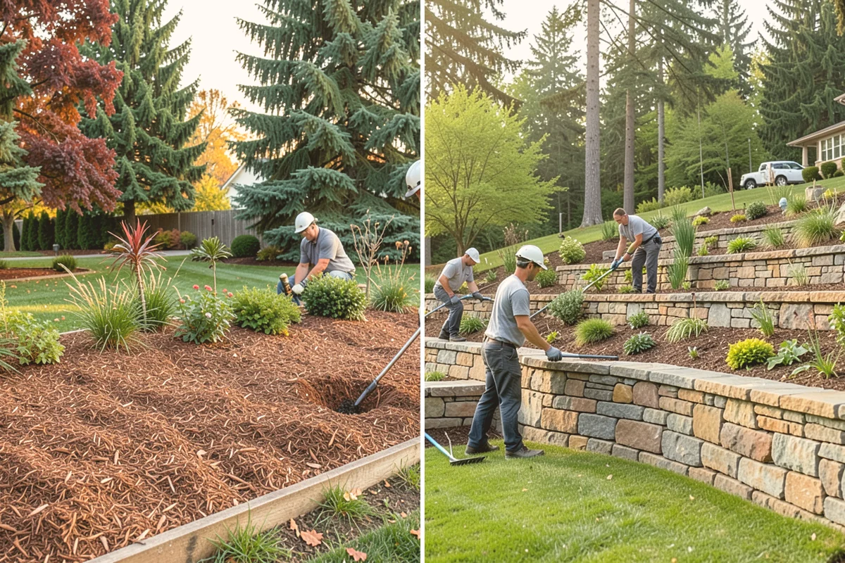 Pondless Waterfall in Lynnwood, Snohomish County, WA - Design the waterfall and stream path