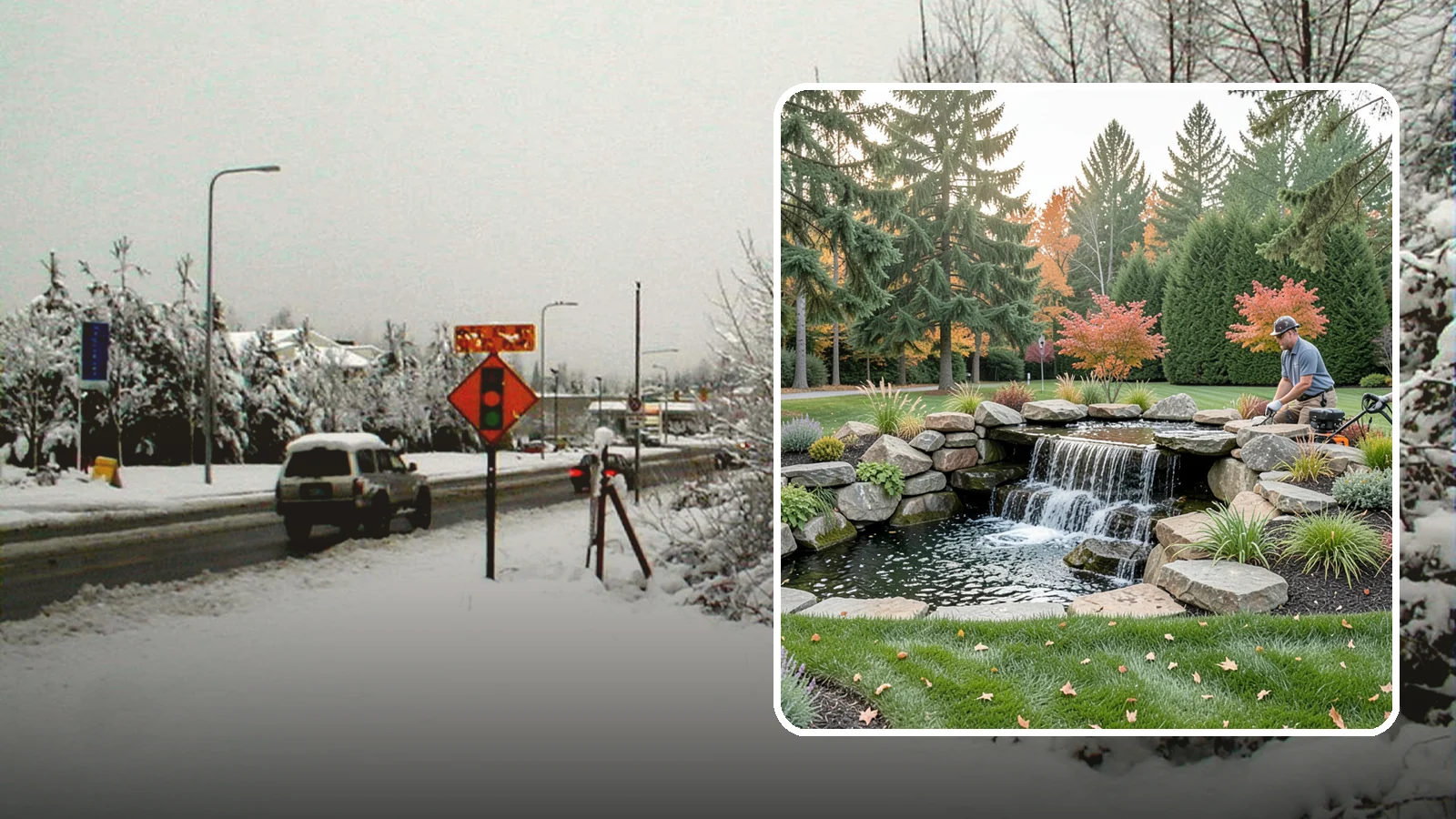 Pondless Waterfall in Newcastle, King County, WA - Disappearing waterfalls that deliver the sound and beauty of moving water with no open pond to maintain.