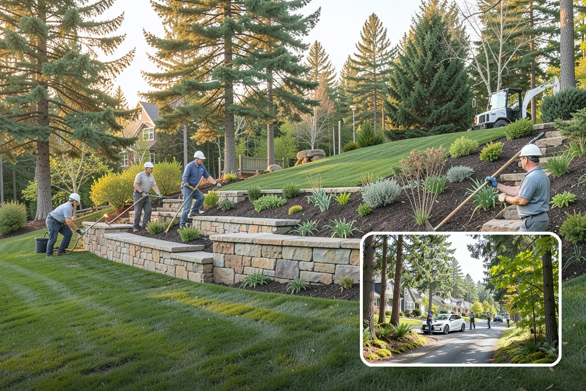 Pondless Waterfall in Normandy Park, King County, WA - Beauty and sound, no open pond