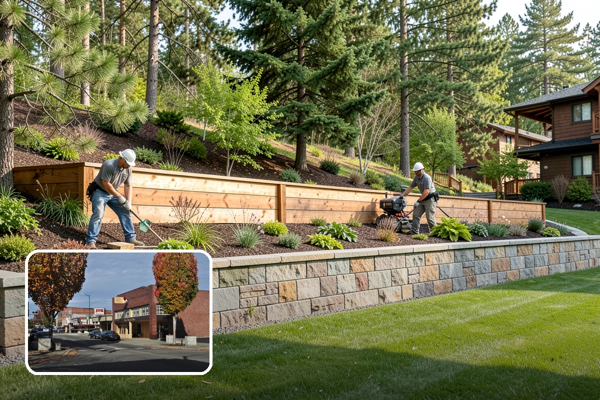 Pondless Waterfall in Puyallup, Pierce County, WA - Beauty and sound, no open pond