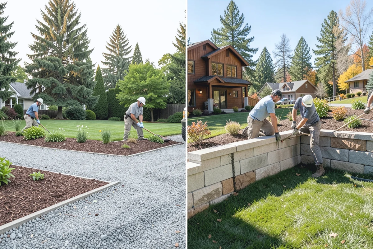 Pondless Waterfall in Redmond, King County, WA - Design the waterfall and stream path