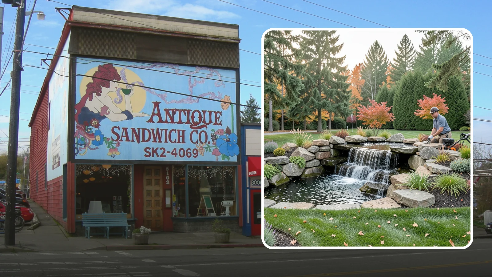 Pondless Waterfall in Ruston, Pierce County, WA - Disappearing waterfalls that deliver the sound and beauty of moving water with no open pond to maintain.