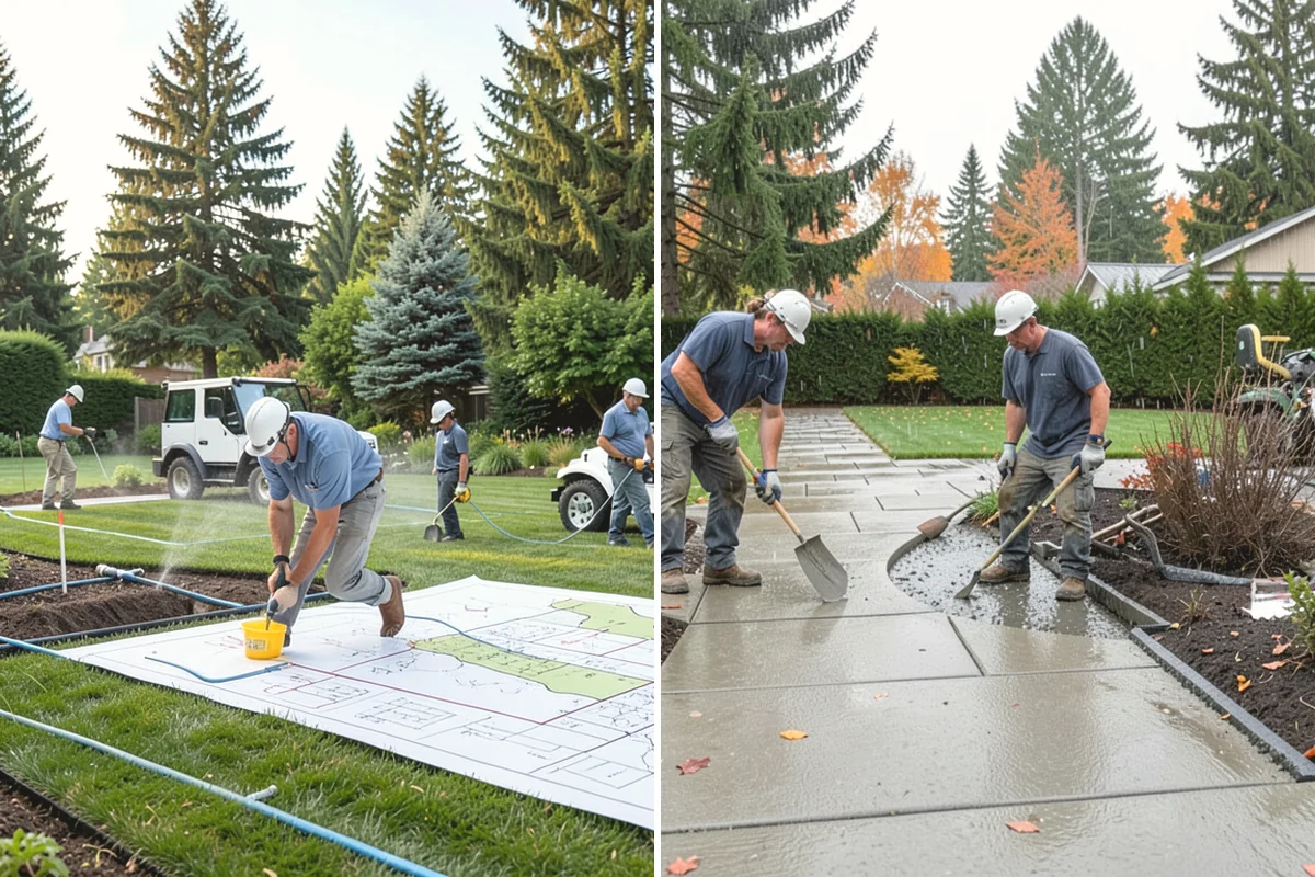 Pondless Waterfall in University Place, Pierce County, WA - Design the waterfall and stream path