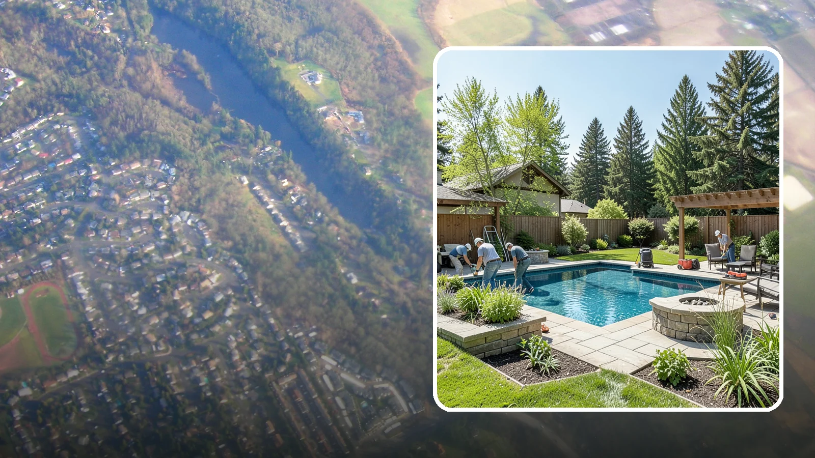 Pool Deck Installation in Algona, King County, WA - Slip-resistant paver and stone pool decks that surround your pool with safe, beautiful, durable space.