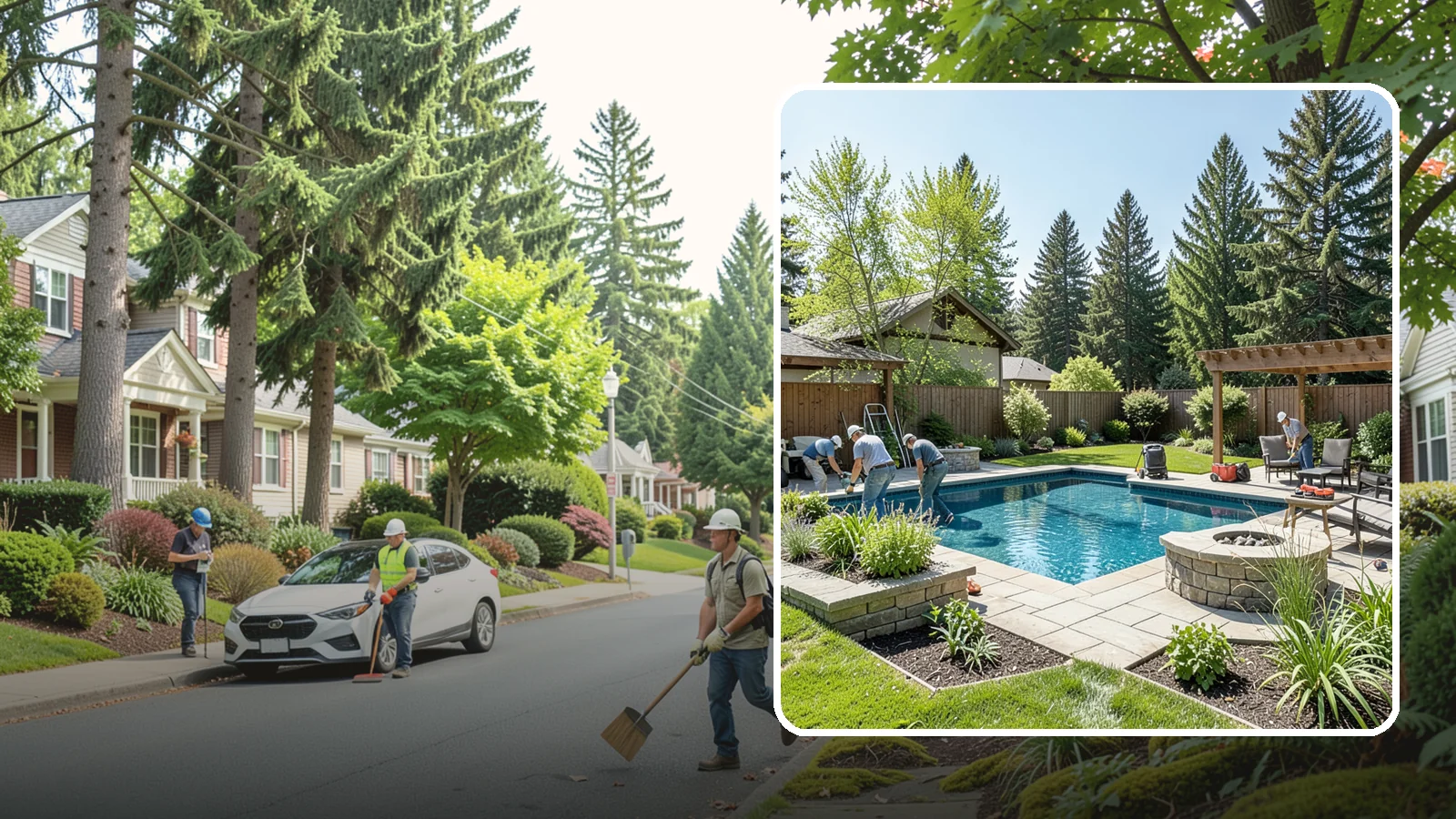 Pool Deck Installation in Beaux Arts Village, King County, WA - Slip-resistant paver and stone pool decks that surround your pool with safe, beautiful, durable space.