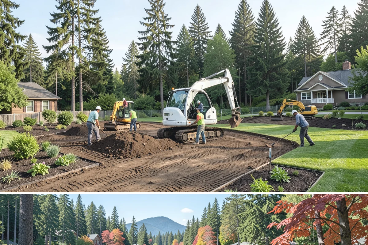 Pool Deck Installation in Covington, King County, WA - Best built spring through fall.