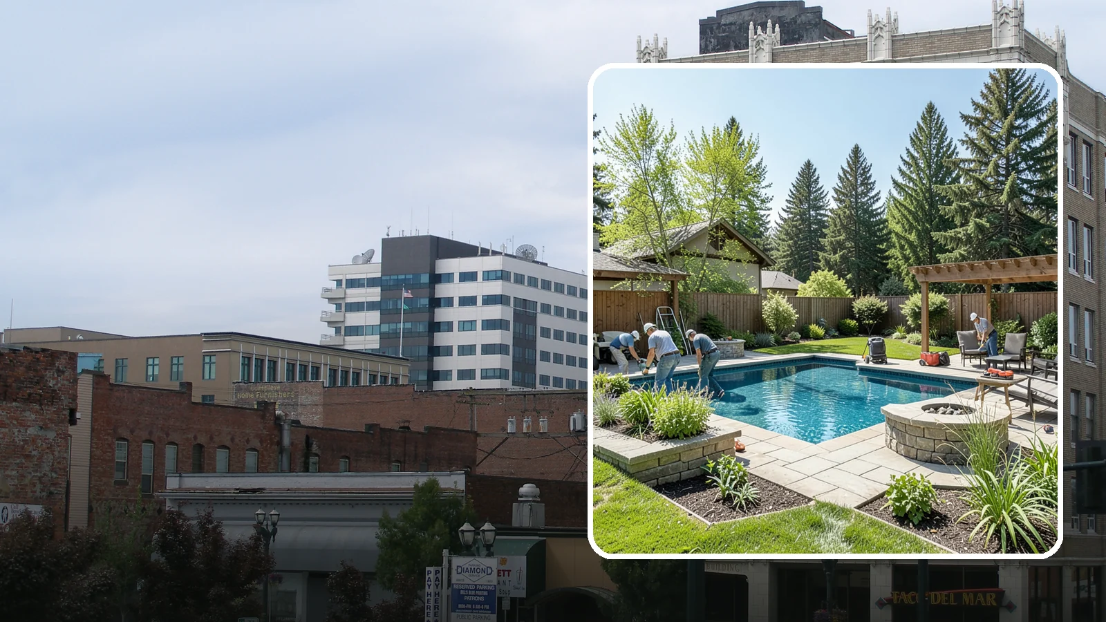 Pool Deck Installation in Everett, Snohomish County, WA - Slip-resistant paver and stone pool decks that surround your pool with safe, beautiful, durable space.