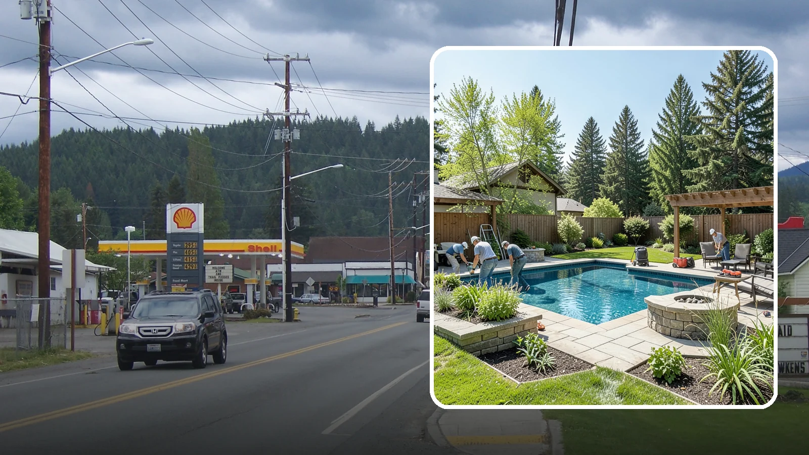 Pool Deck Installation in Granite Falls, Snohomish County, WA - Slip-resistant paver and stone pool decks that surround your pool with safe, beautiful, durable space.