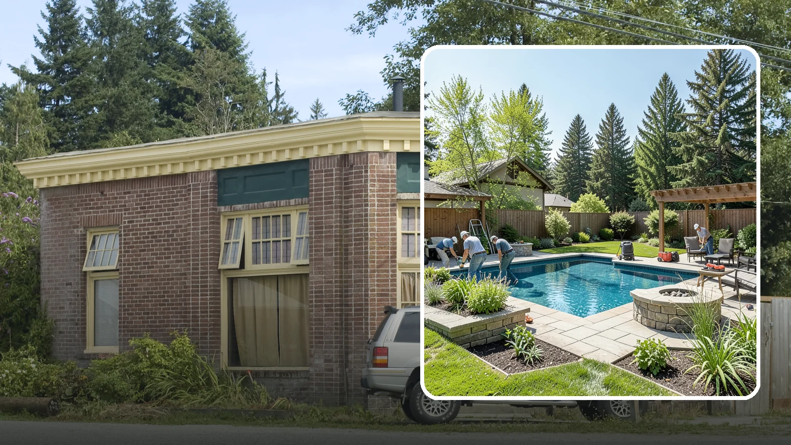 Pool Deck Installation in Hamilton, Skagit County, WA - Slip-resistant paver and stone pool decks that surround your pool with safe, beautiful, durable space.