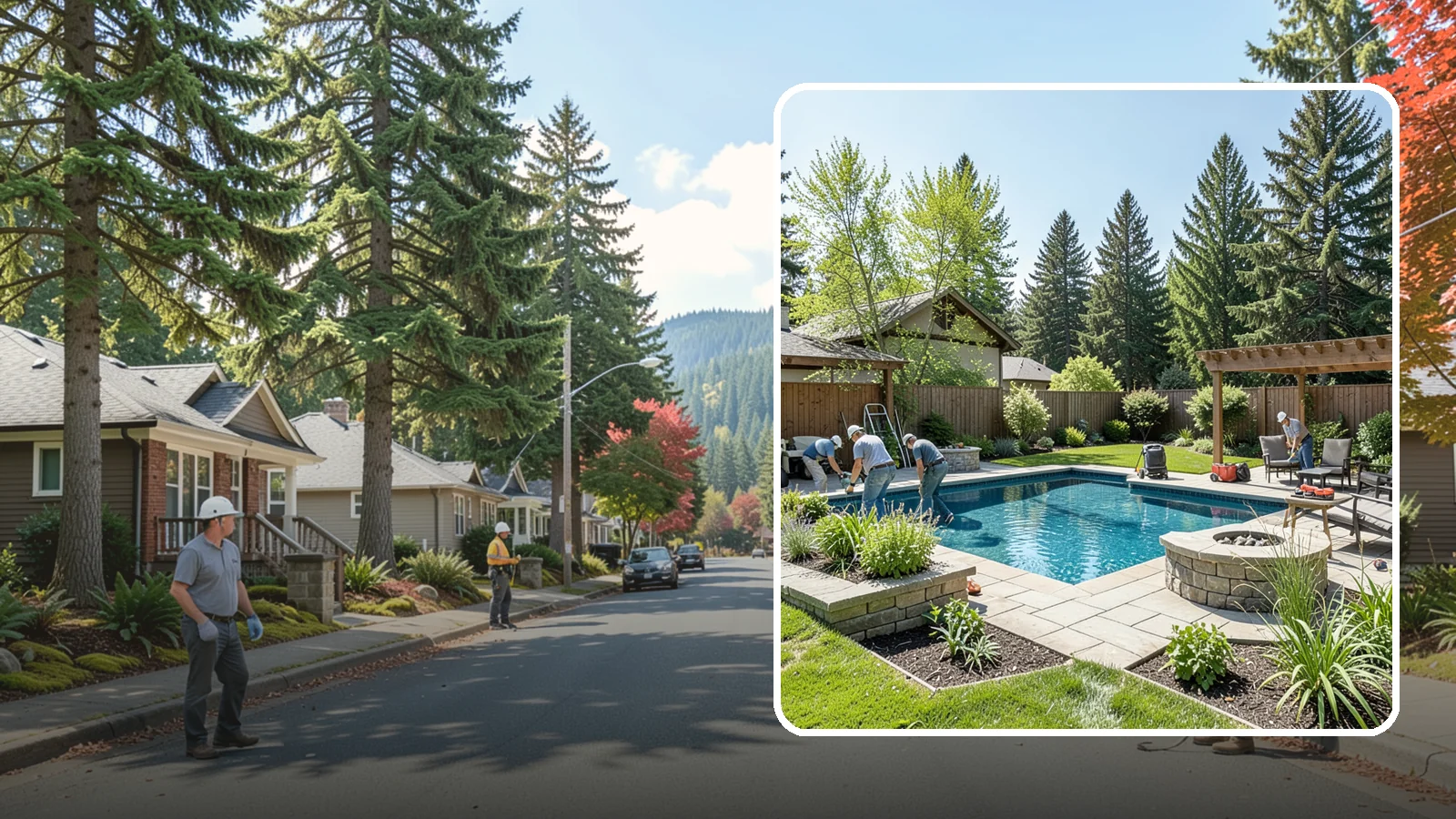 Pool Deck Installation in Hunts Point, King County, WA - Slip-resistant paver and stone pool decks that surround your pool with safe, beautiful, durable space.