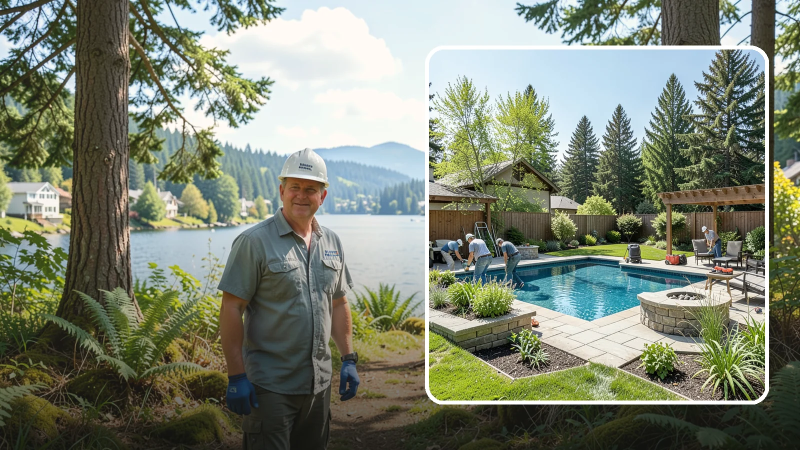 Pool Deck Installation in Milton, King County, WA - Slip-resistant paver and stone pool decks that surround your pool with safe, beautiful, durable space.
