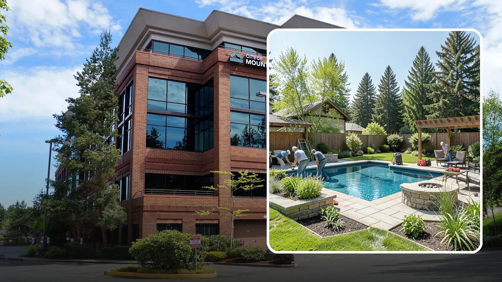 Pool Deck Installation in Mountlake Terrace, Snohomish County, WA - Slip-resistant paver and stone pool decks that surround your pool with safe, beautiful, durable space.