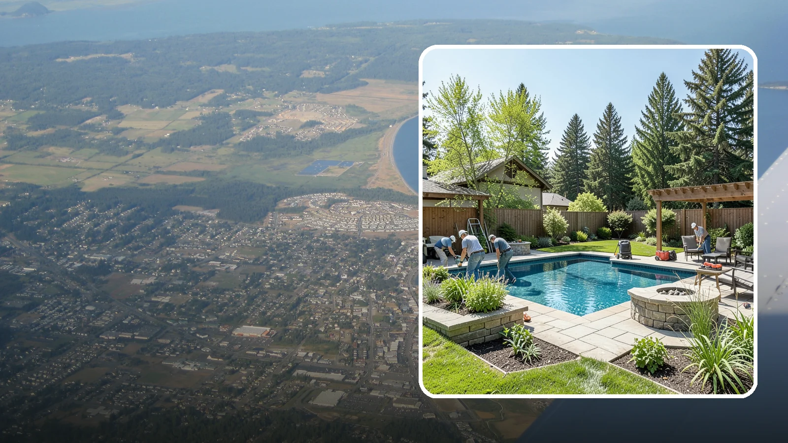 Pool Deck Installation in Oak Harbor, Island County, WA - Slip-resistant paver and stone pool decks that surround your pool with safe, beautiful, durable space.
