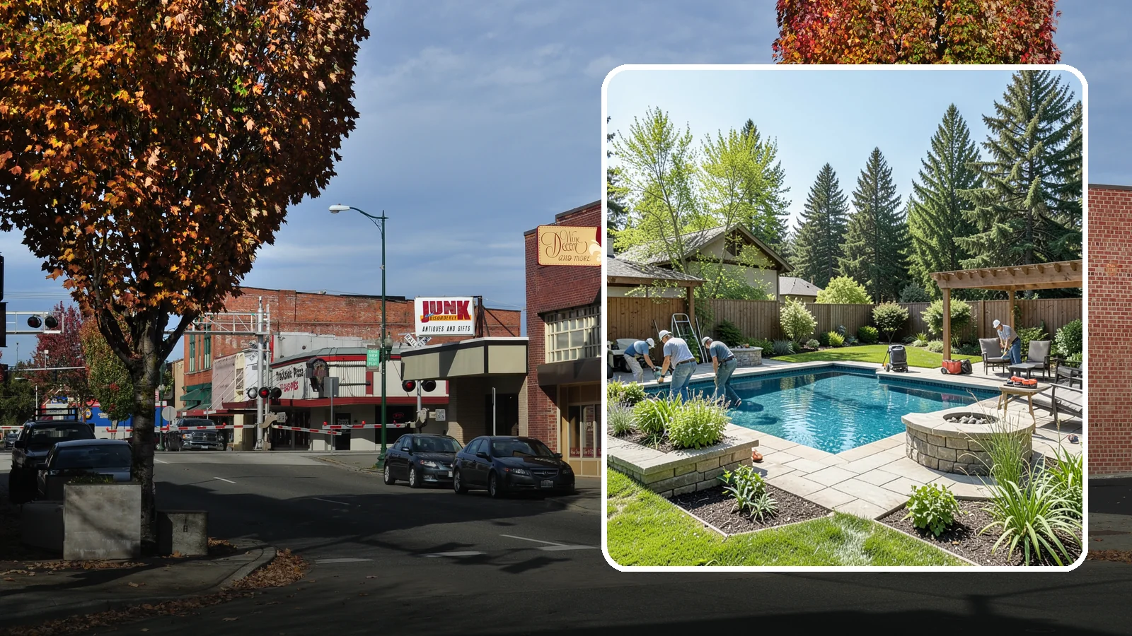 Pool Deck Installation in Puyallup, Pierce County, WA - Slip-resistant paver and stone pool decks that surround your pool with safe, beautiful, durable space.