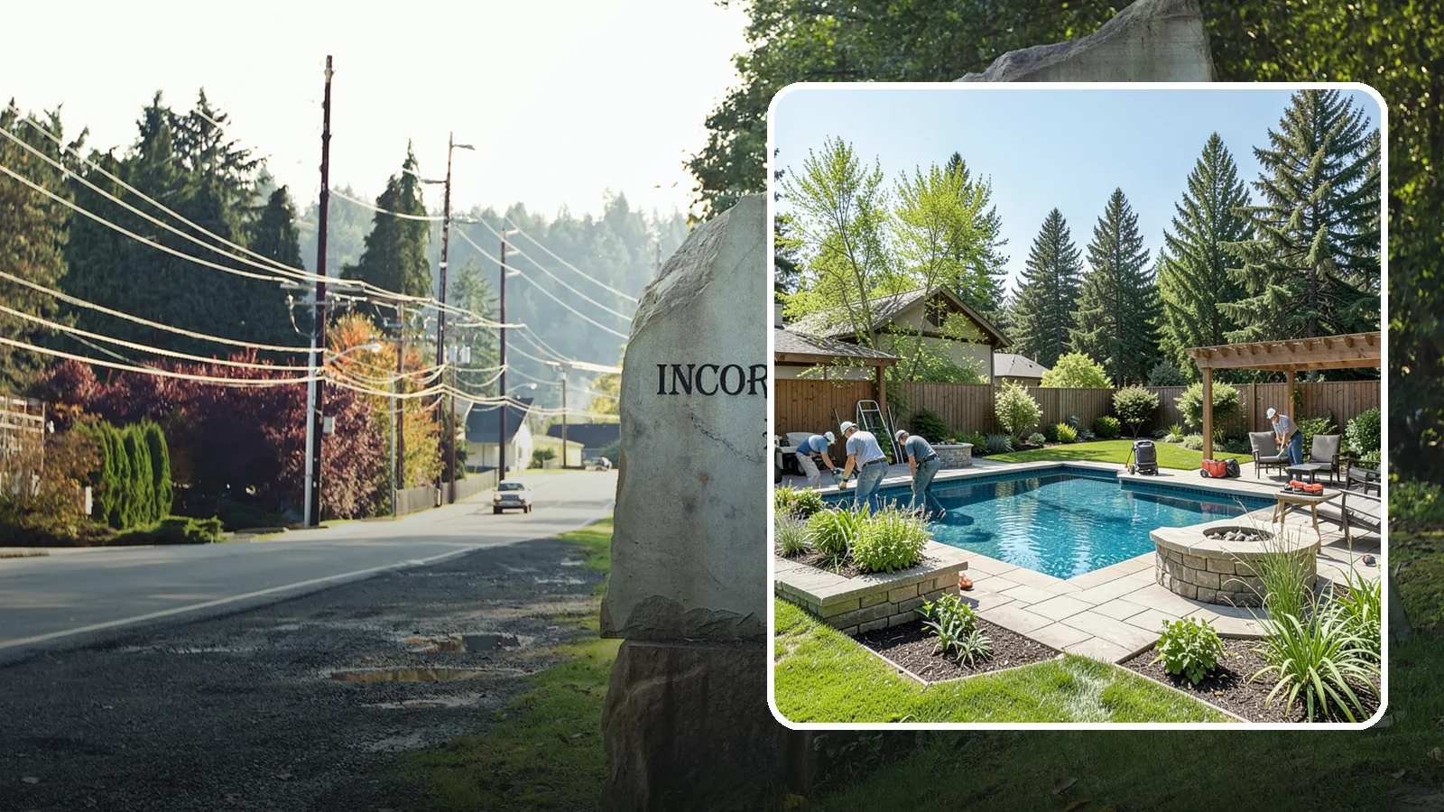 Pool Deck Installation in Wilkeson, Pierce County, WA - Slip-resistant paver and stone pool decks that surround your pool with safe, beautiful, durable space.