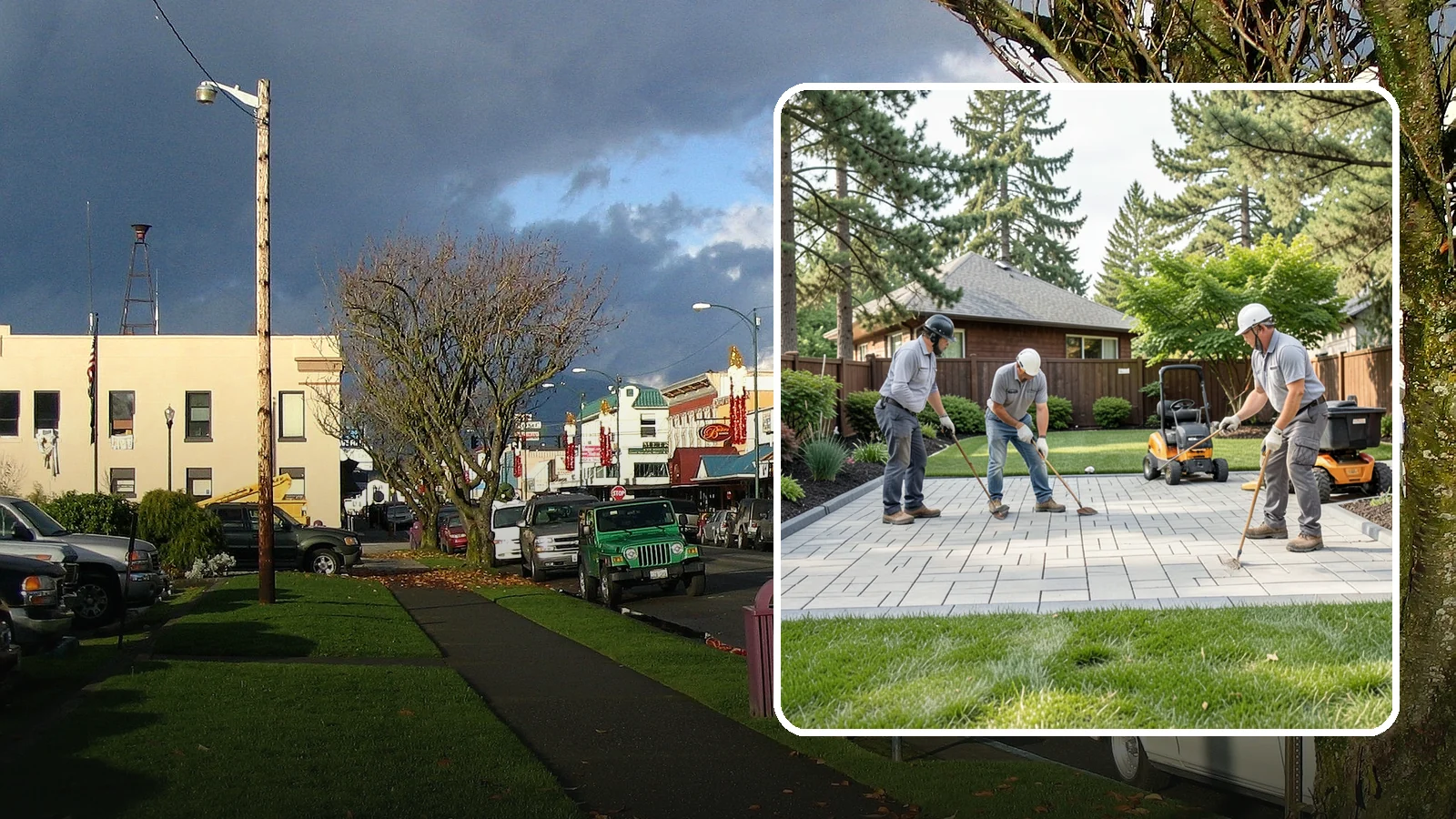 Porcelain Paver Installation in Arlington, Snohomish County, WA - Low-maintenance 20mm porcelain pavers that resist stains, moss, and fading, delivering a modern, near-zero-upkeep Northwest patio.