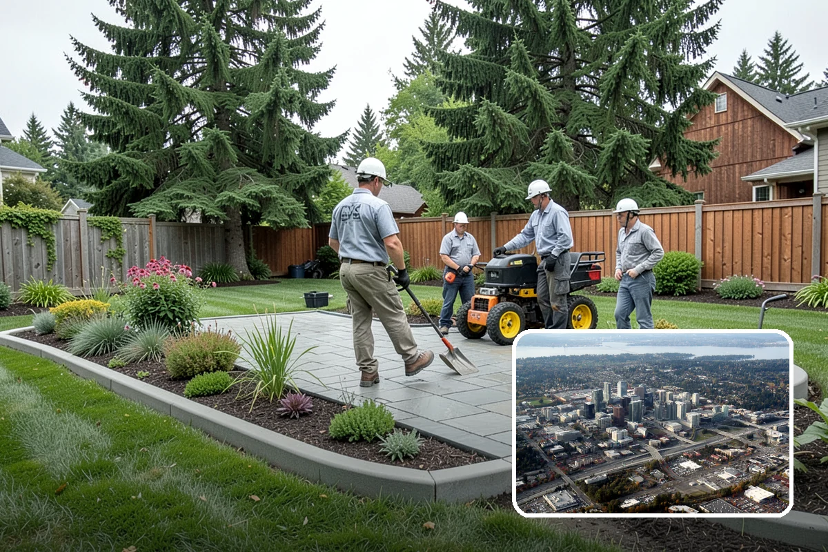 Porcelain Paver Installation in Bellevue, King County, WA - Nearly nonporous and highly stain resistant