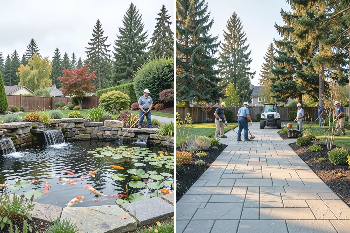 Porcelain Paver Installation in Bonney Lake, Pierce County, WA - Confirm layout, look, and drainage method