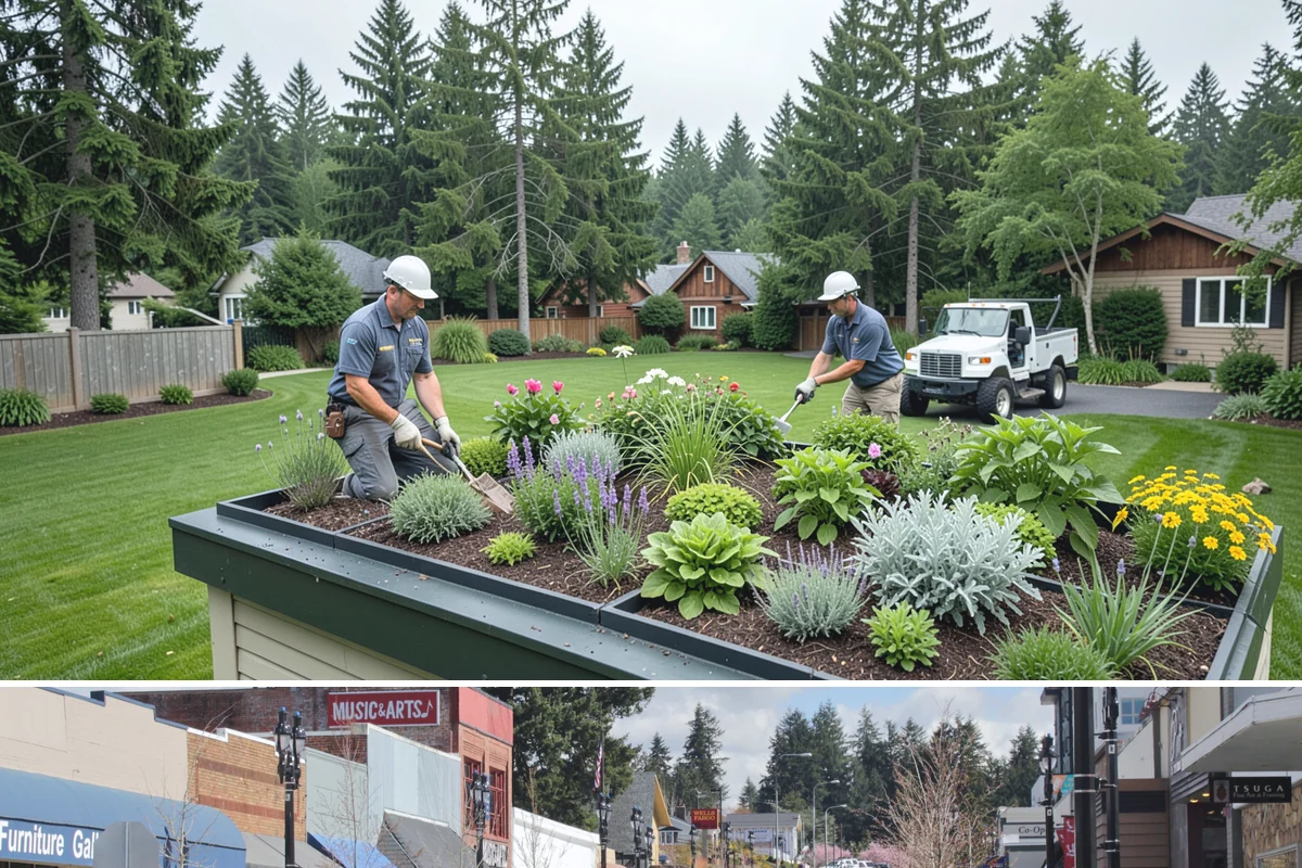 Porcelain Paver Installation in Bothell, King County, WA - Installable nearly year-round given its low absorption, though a dry base window from spring to fall gives the best results.