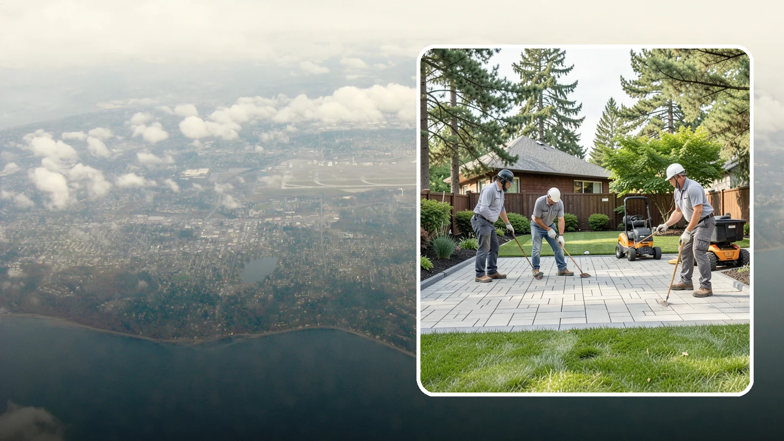 Porcelain Paver Installation in Burien, King County, WA - Low-maintenance 20mm porcelain pavers that resist stains, moss, and fading, delivering a modern, near-zero-upkeep Northwest patio.
