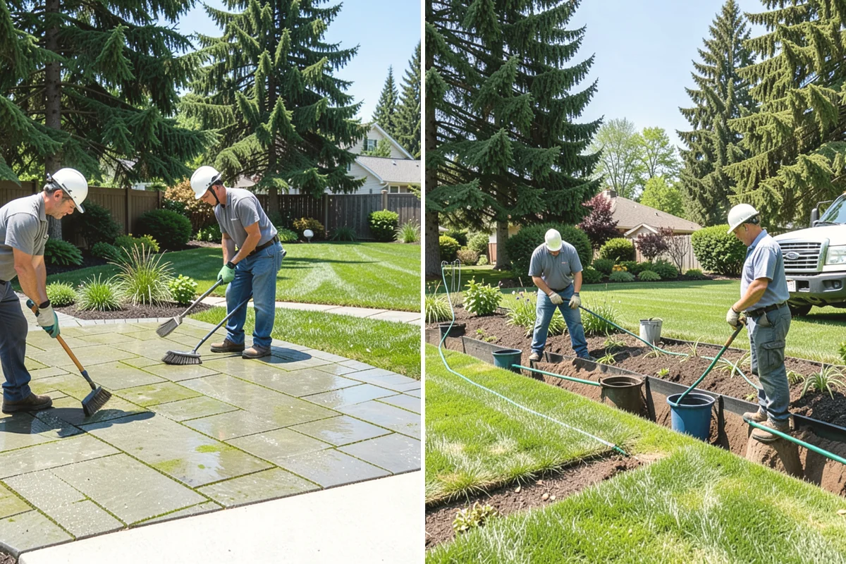 Porcelain Paver Installation in Burien, King County, WA - Confirm layout, look, and drainage method