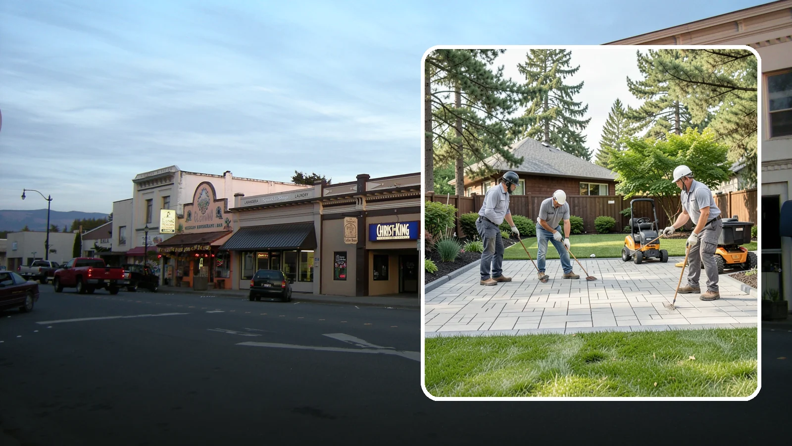 Porcelain Paver Installation in Burlington, Skagit County, WA - Low-maintenance 20mm porcelain pavers that resist stains, moss, and fading, delivering a modern, near-zero-upkeep Northwest patio.