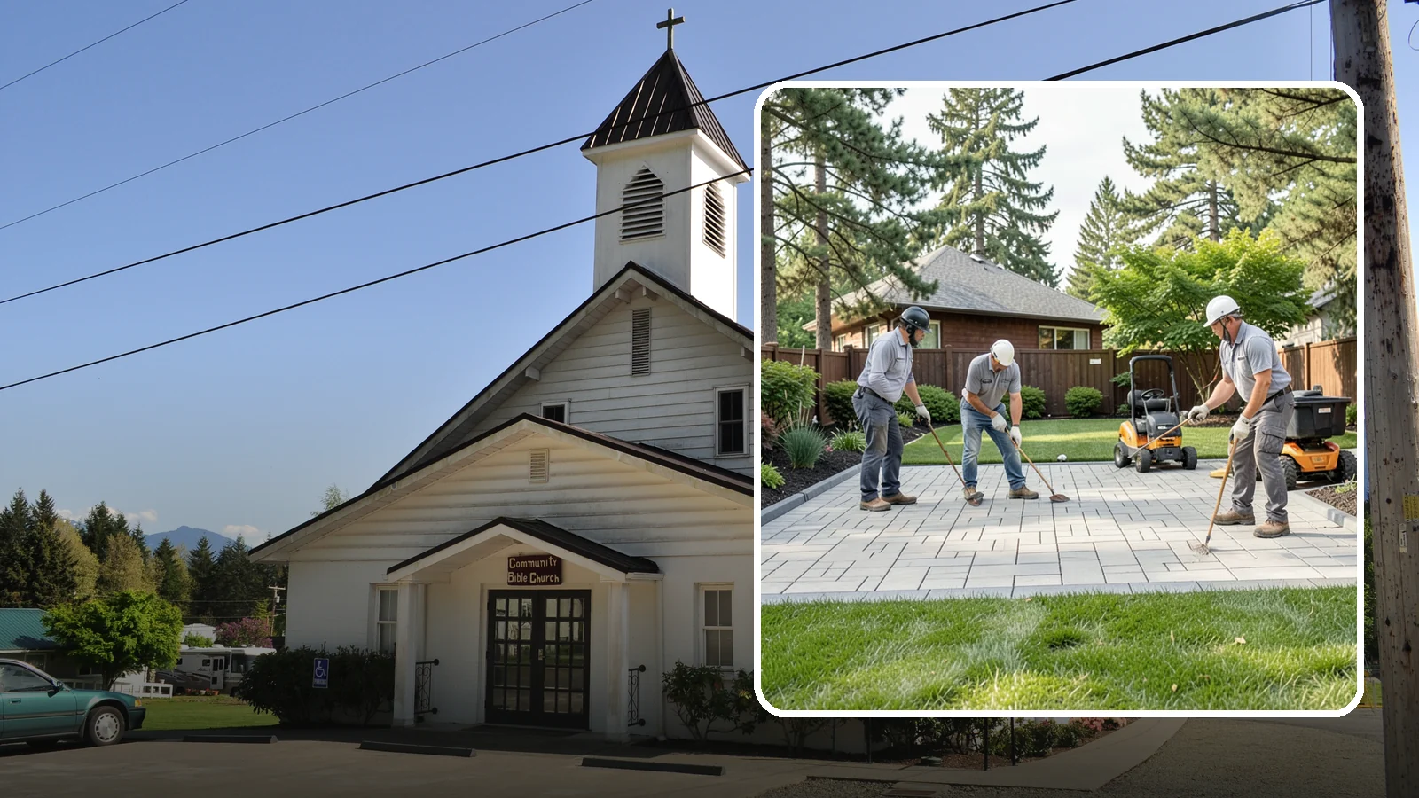 Porcelain Paver Installation in Concrete, Skagit County, WA - Low-maintenance 20mm porcelain pavers that resist stains, moss, and fading, delivering a modern, near-zero-upkeep Northwest patio.