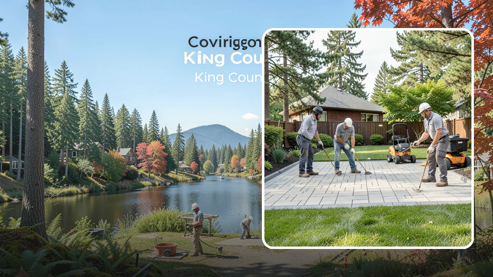 Porcelain Paver Installation in Covington, King County, WA - Low-maintenance 20mm porcelain pavers that resist stains, moss, and fading, delivering a modern, near-zero-upkeep Northwest patio.