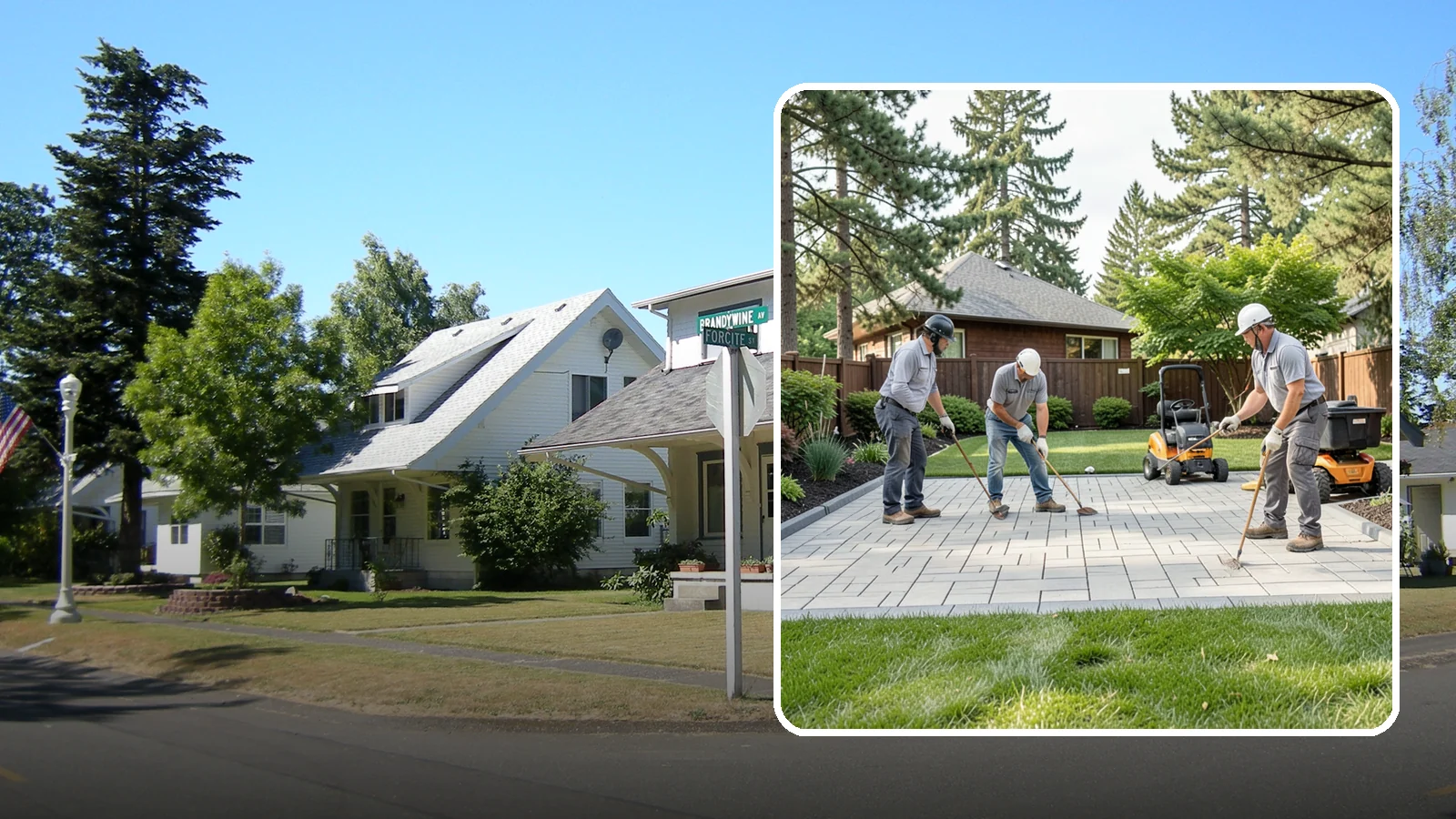 Porcelain Paver Installation in DuPont, Pierce County, WA - Low-maintenance 20mm porcelain pavers that resist stains, moss, and fading, delivering a modern, near-zero-upkeep Northwest patio.