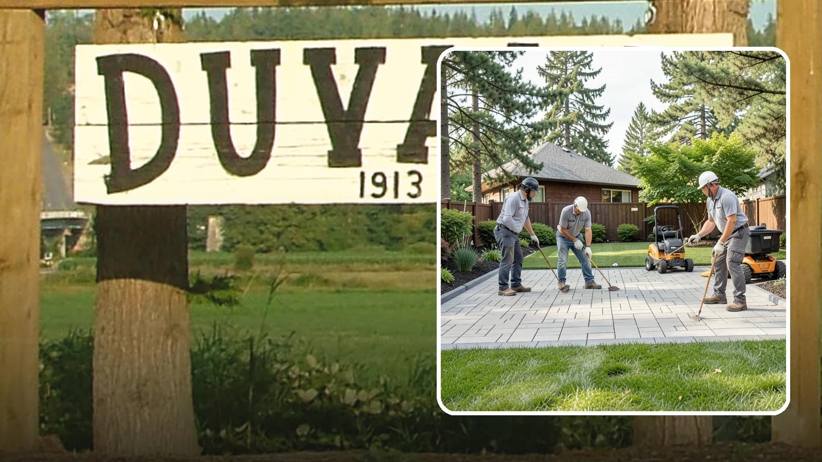 Porcelain Paver Installation in Duvall, King County, WA - Low-maintenance 20mm porcelain pavers that resist stains, moss, and fading, delivering a modern, near-zero-upkeep Northwest patio.