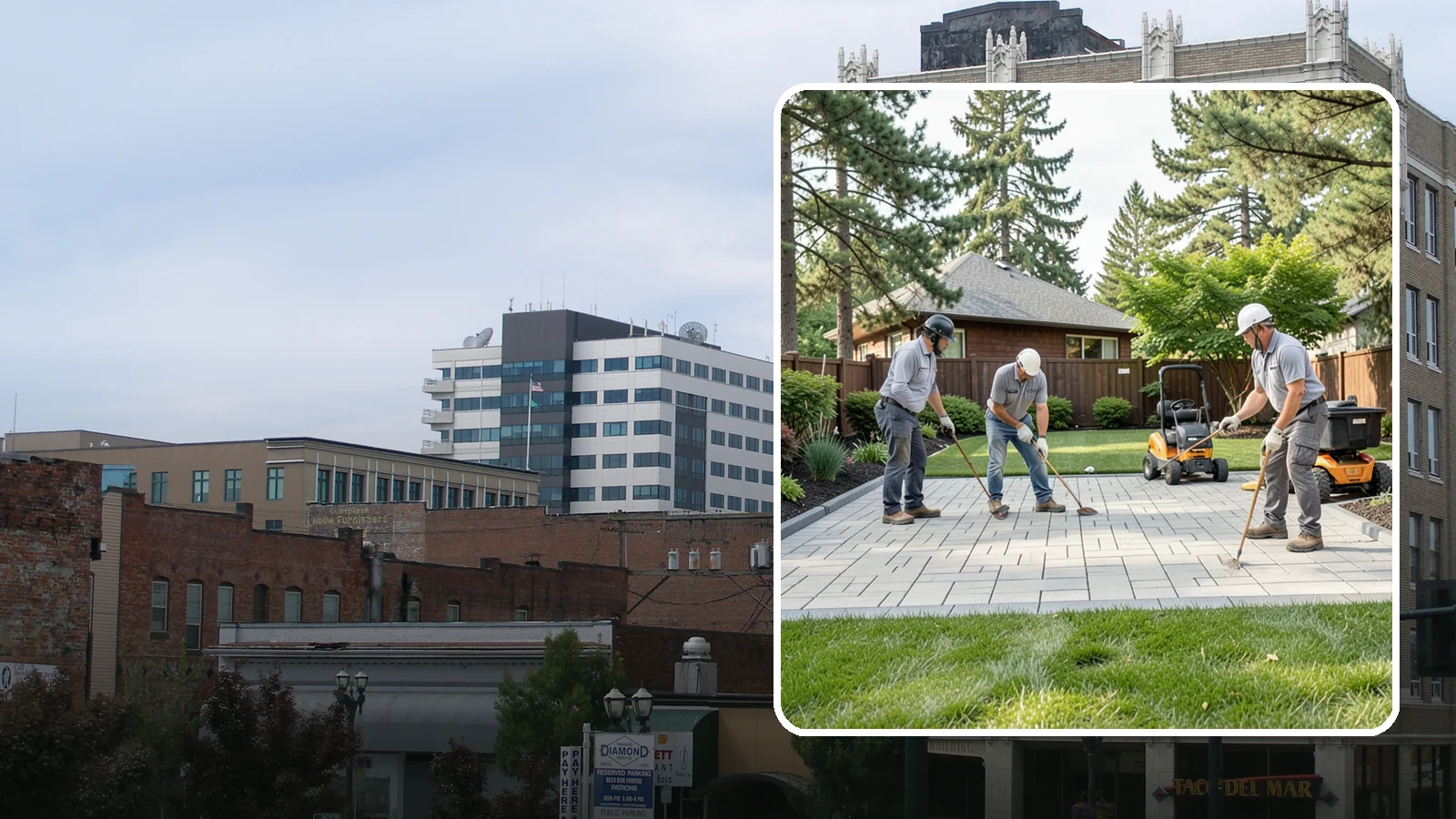 Porcelain Paver Installation in Everett, Snohomish County, WA - Low-maintenance 20mm porcelain pavers that resist stains, moss, and fading, delivering a modern, near-zero-upkeep Northwest patio.
