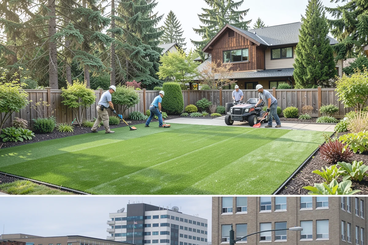 Porcelain Paver Installation in Everett, Snohomish County, WA - Installable nearly year-round given its low absorption, though a dry base window from spring to fall gives the best results.
