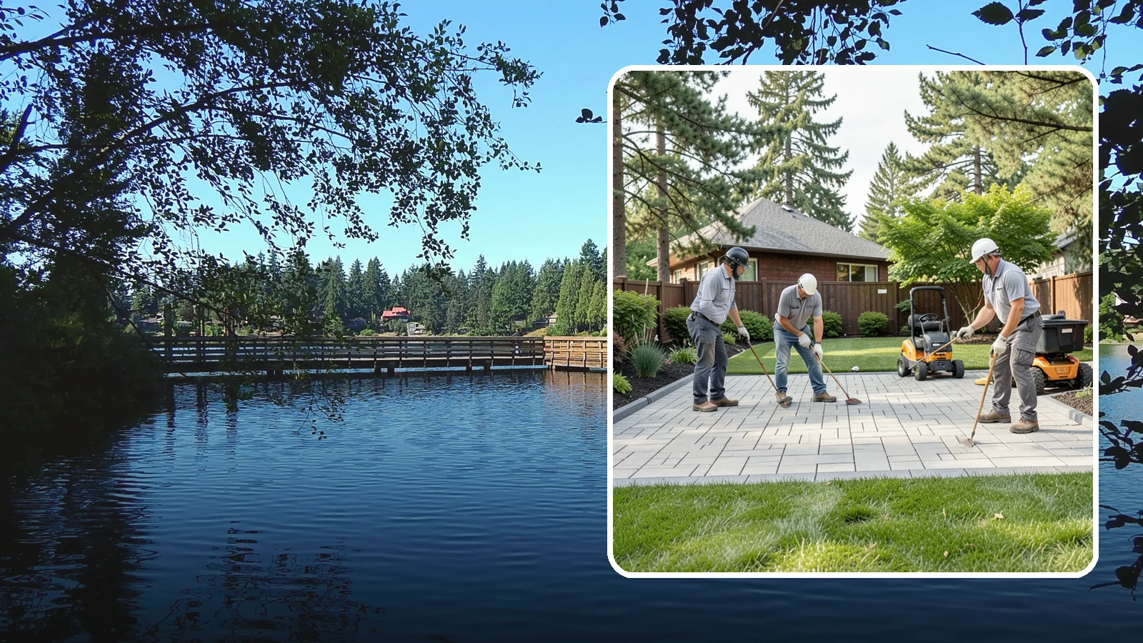 Porcelain Paver Installation in Federal Way, King County, WA - Low-maintenance 20mm porcelain pavers that resist stains, moss, and fading, delivering a modern, near-zero-upkeep Northwest patio.