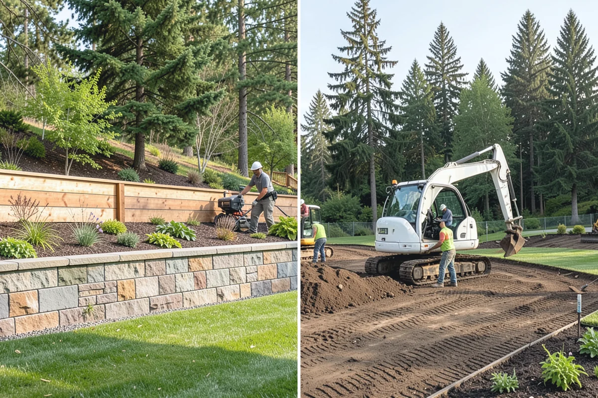 Porcelain Paver Installation in Granite Falls, Snohomish County, WA - Confirm layout, look, and drainage method