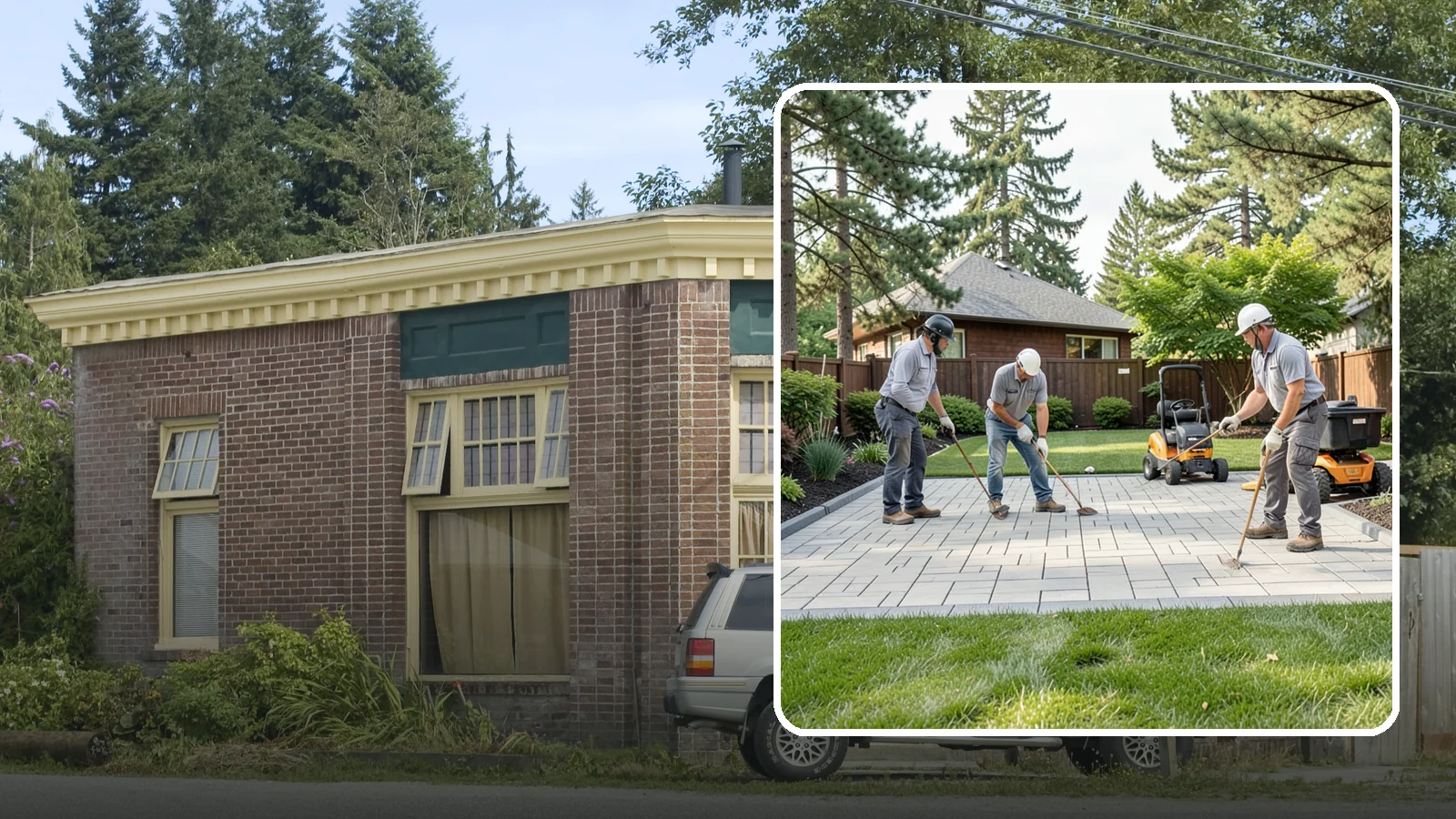 Porcelain Paver Installation in Hamilton, Skagit County, WA - Low-maintenance 20mm porcelain pavers that resist stains, moss, and fading, delivering a modern, near-zero-upkeep Northwest patio.