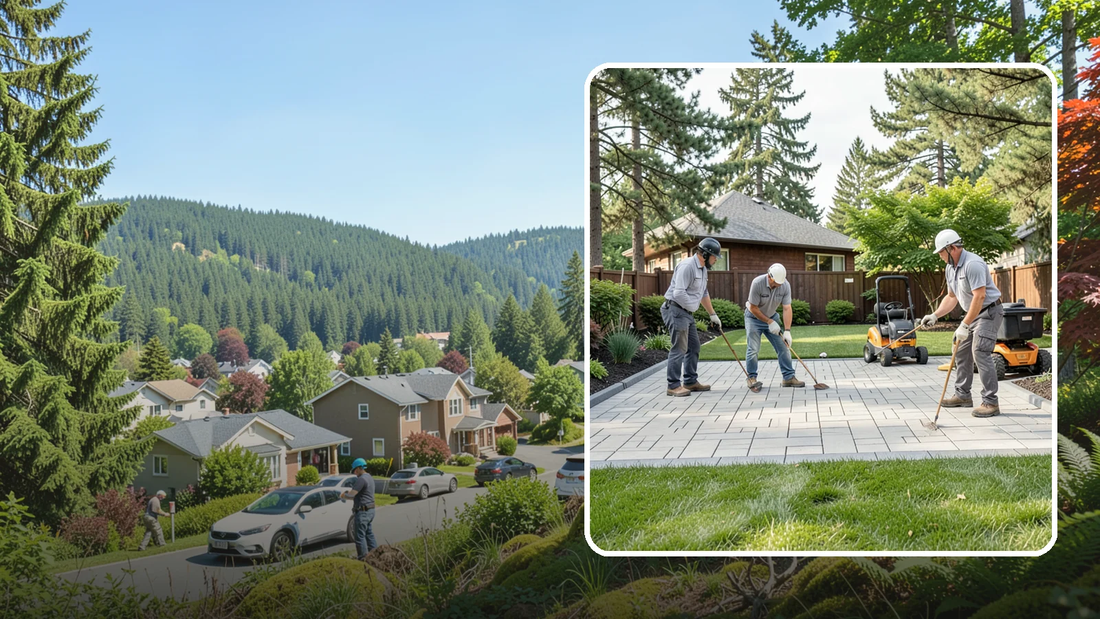 Porcelain Paver Installation in Index, Snohomish County, WA - Low-maintenance 20mm porcelain pavers that resist stains, moss, and fading, delivering a modern, near-zero-upkeep Northwest patio.