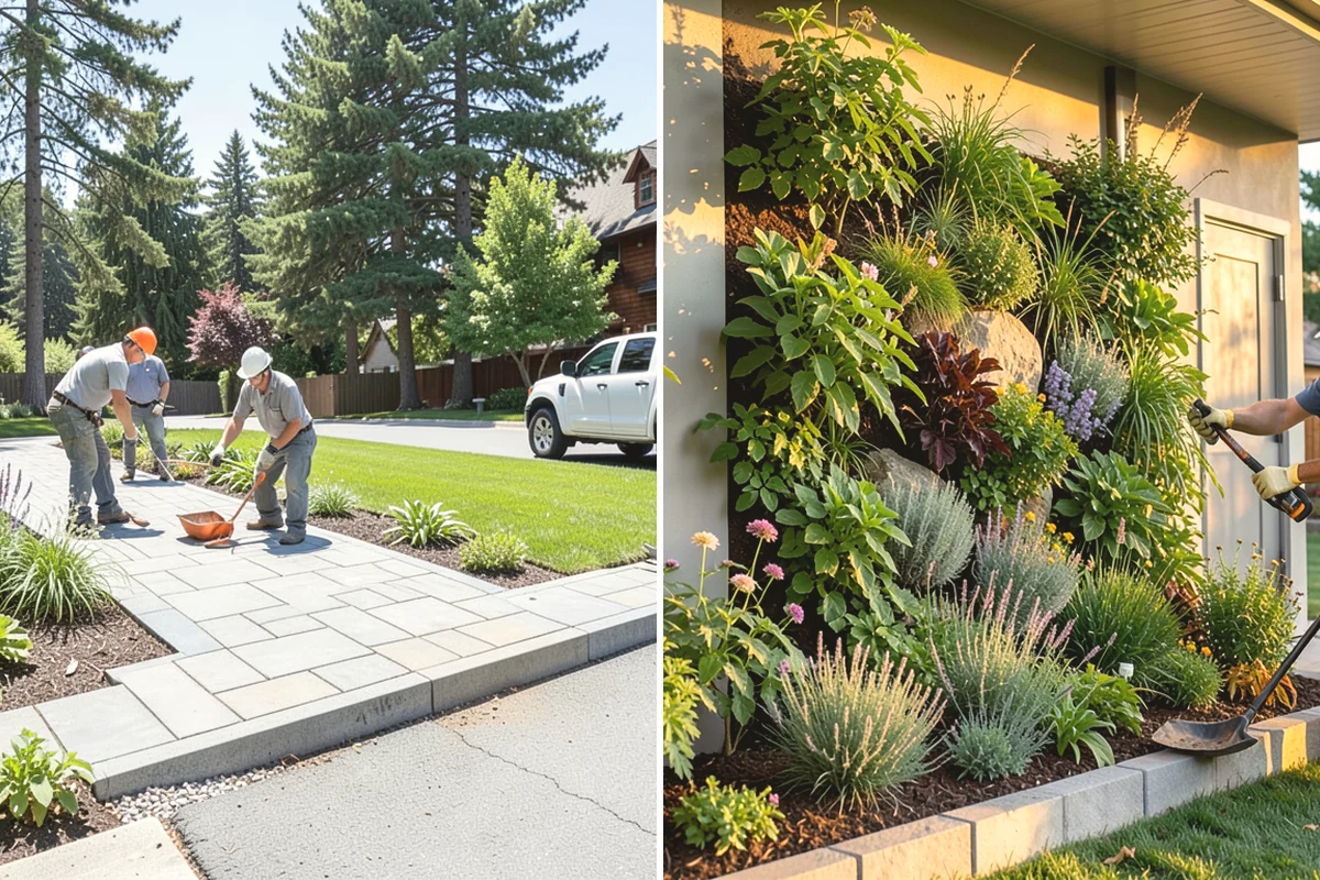 Porcelain Paver Installation in Issaquah, King County, WA - Confirm layout, look, and drainage method