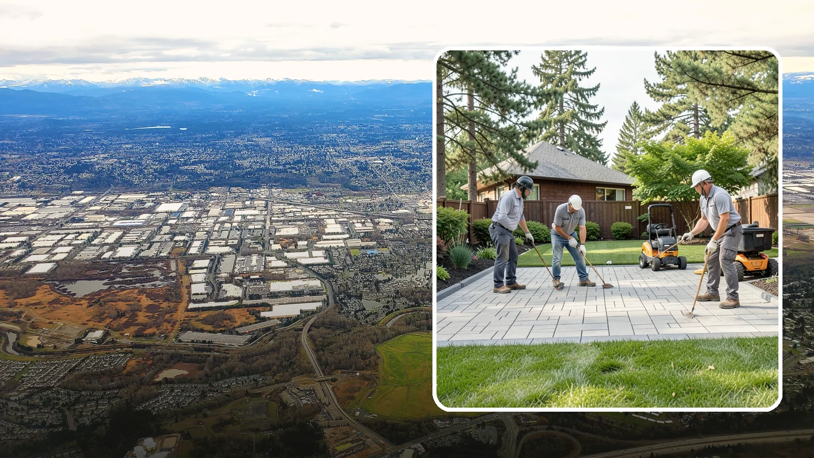 Porcelain Paver Installation in Kent, King County, WA - Low-maintenance 20mm porcelain pavers that resist stains, moss, and fading, delivering a modern, near-zero-upkeep Northwest patio.