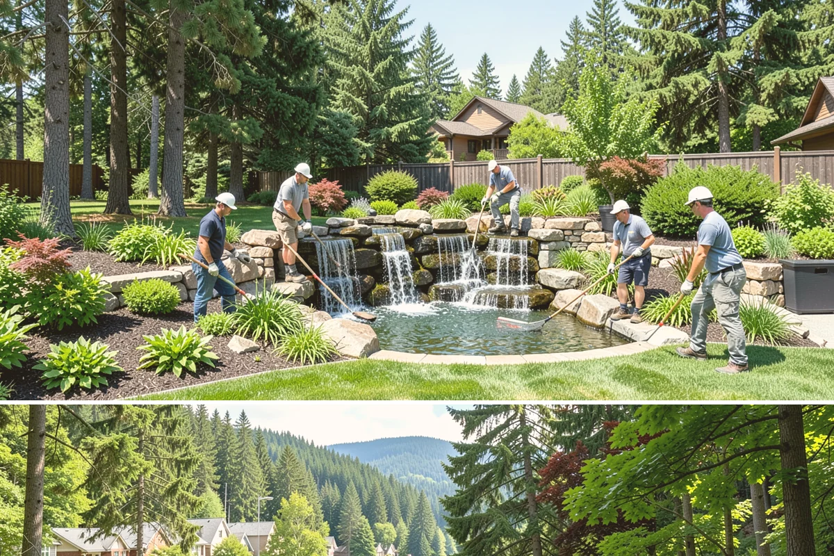 Porcelain Paver Installation in Lake Forest Park, King County, WA - Installable nearly year-round given its low absorption, though a dry base window from spring to fall gives the best results.
