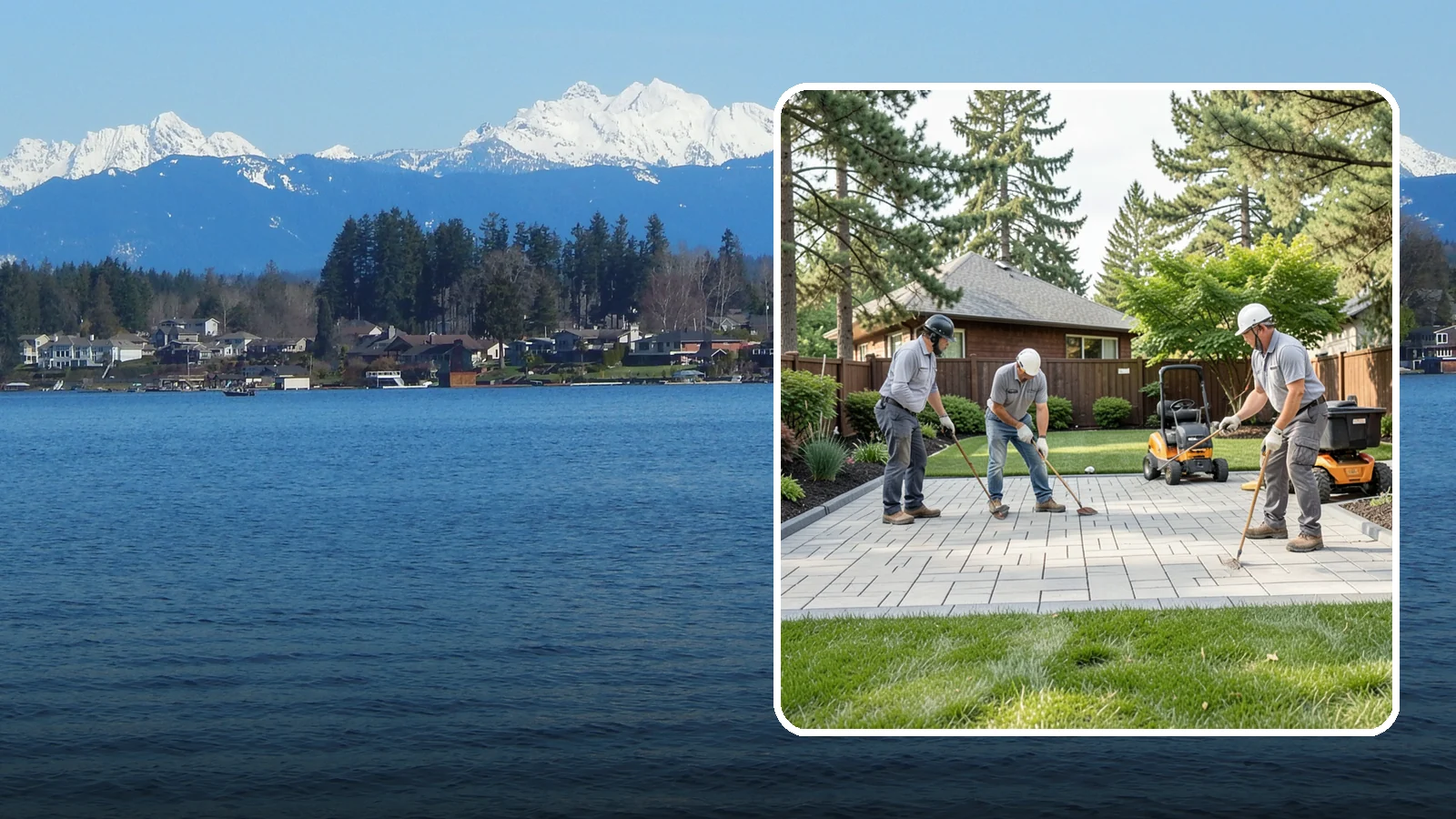 Porcelain Paver Installation in Lake Stevens, Snohomish County, WA - Low-maintenance 20mm porcelain pavers that resist stains, moss, and fading, delivering a modern, near-zero-upkeep Northwest patio.