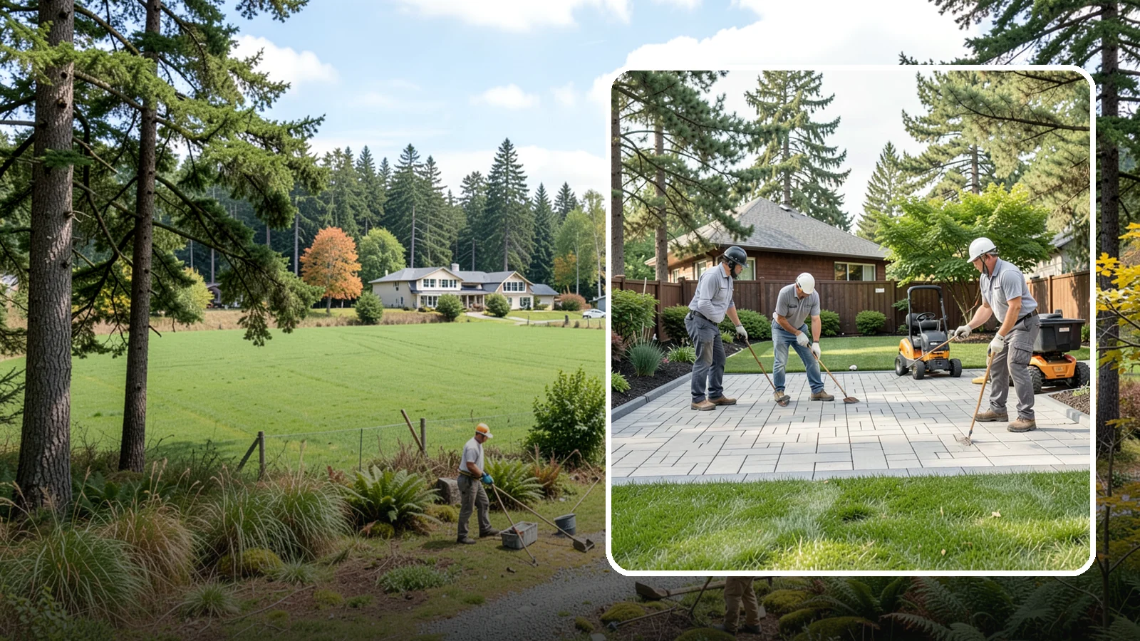 Porcelain Paver Installation in Lyman, Skagit County, WA - Low-maintenance 20mm porcelain pavers that resist stains, moss, and fading, delivering a modern, near-zero-upkeep Northwest patio.