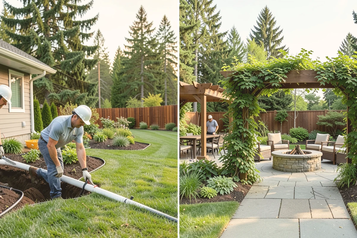 Porcelain Paver Installation in Milton, King County, WA - Confirm layout, look, and drainage method